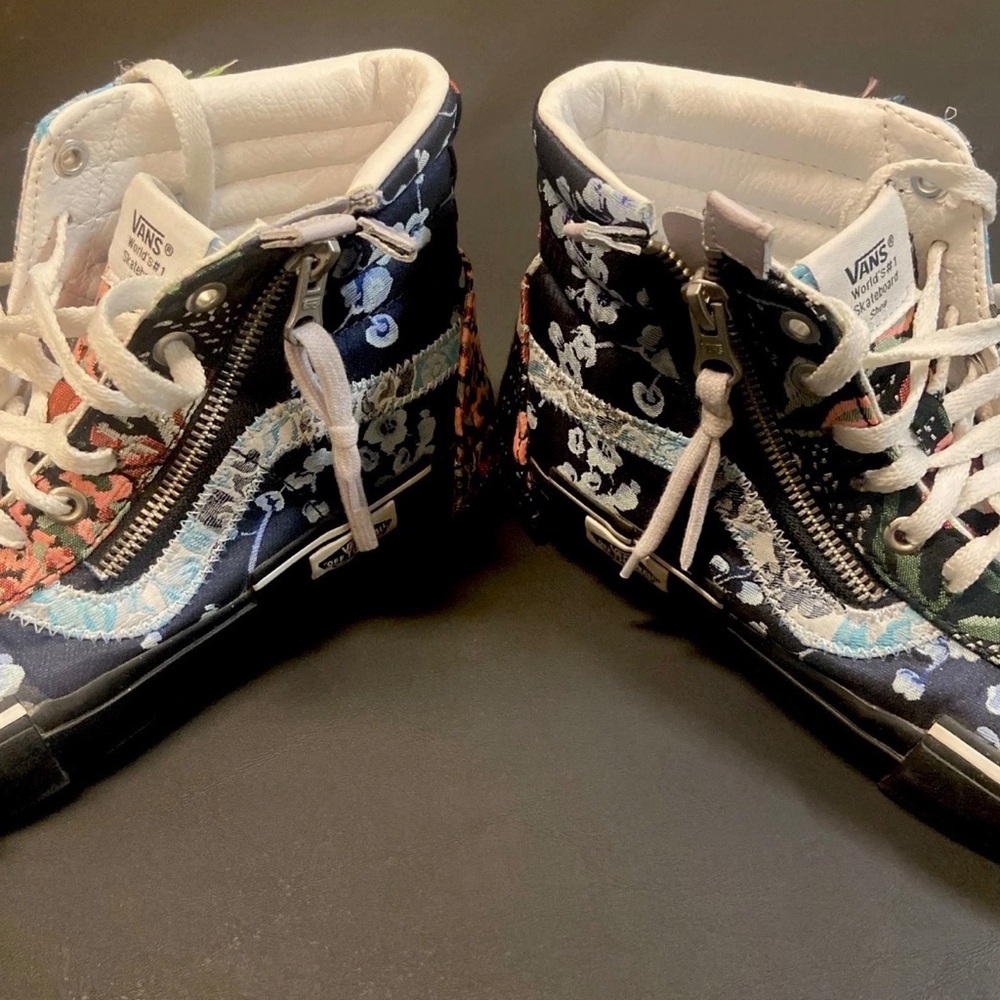 Vans Sk8-Hi Reissue Cap Florals Sneakers Women’s 9/Men’s 7.5 RARE - Picture 15 of 16